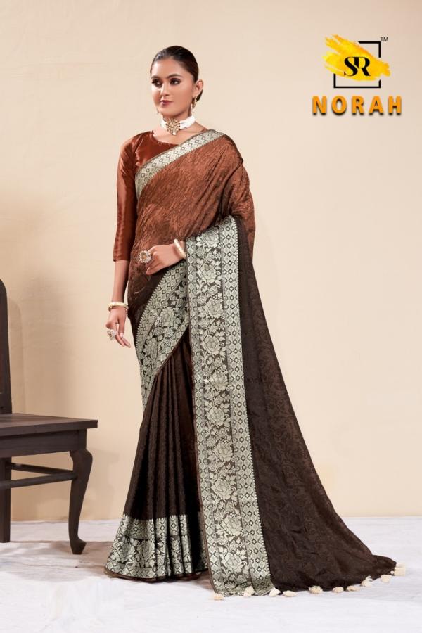 Sr Norah Fancy Wear Designer Dola Silk Saree Collection